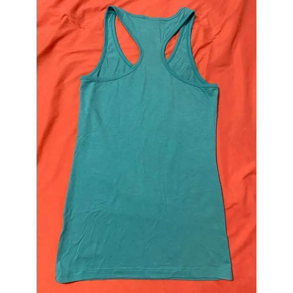 NIKE WOMEN SMALL TRACK & FIELD WORKOUT TANK TOP AQUA COLOR - GREAT CONDITION - Picture 3 of 5